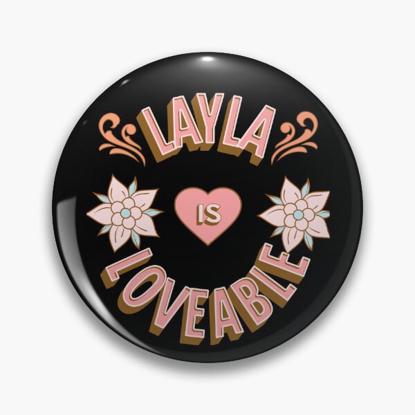 Item preview, Layla is Loveable - First Names - Birthday Gifts - Alliteration Fans designed and sold by epicthoughts.