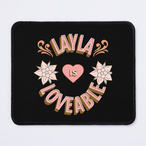 Item preview, Layla is Loveable - First Names - Birthday Gifts - Alliteration Fans designed and sold by epicthoughts.