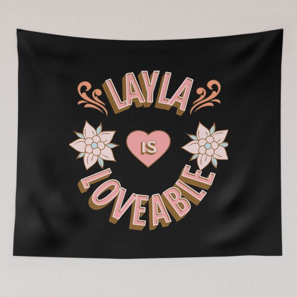 Item preview, Layla is Loveable - First Names - Birthday Gifts - Alliteration Fans designed and sold by epicthoughts.