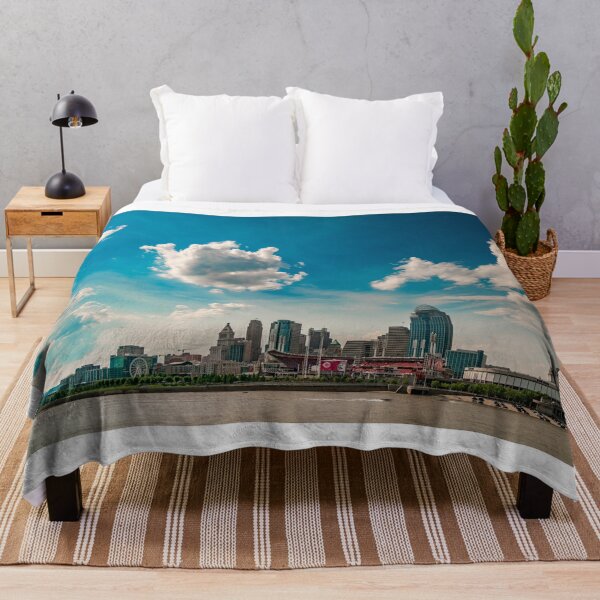 Item preview, Cincinnati Ohio Reds Day Game and Skyline designed and sold by DaveFilm.