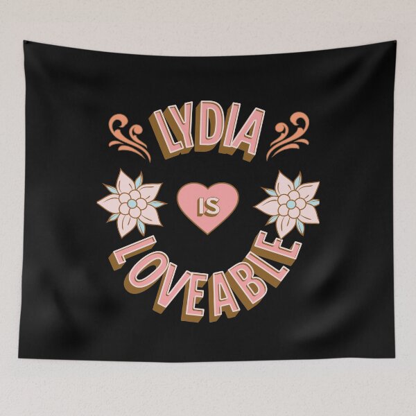 Item preview, Lydia is Loveable - First Names - Birthday Gifts - Alliteration Fans designed and sold by epicthoughts.