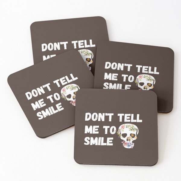 Item preview, Dont Tell Me To Smile, Funny Graphic Tee, designed and sold by AllYourDesigns.