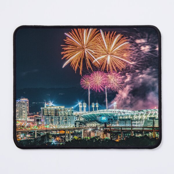 Item preview, 2021 WEBN Fireworks Cincinnati Ohio Skyline With Paul Brown Stadium designed and sold by DaveFilm.
