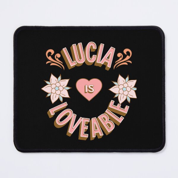 Item preview, Lucia is Loveable - First Names - Birthday Gifts - Alliteration Fans designed and sold by epicthoughts.