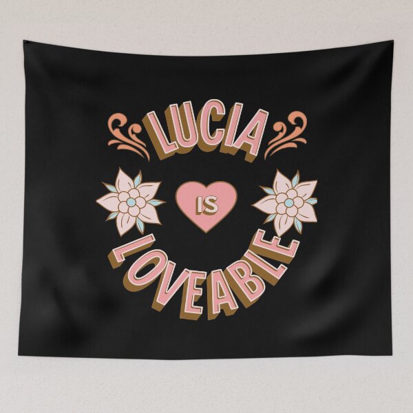 Item preview, Lucia is Loveable - First Names - Birthday Gifts - Alliteration Fans designed and sold by epicthoughts.