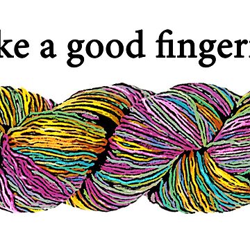 Artwork thumbnail, I like a good fingering (yarn). by fiberfunsies