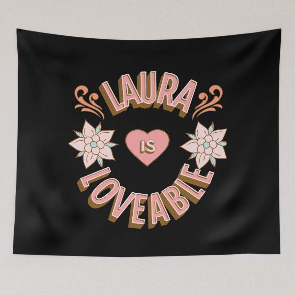 Item preview, Laura is Loveable - First Names - Birthday Gifts - Alliteration Fans designed and sold by epicthoughts.