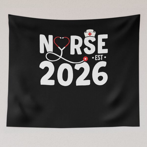 Artikelvorschau, Krankenschwester Est 2026 Shirt, Krankenschwester Abschluss Shirt, zukünftiges Krankenschwester Shirt, Krankenpflege Student Shirt, Krankenschwester Leben Shirts, Krankenschwester Woche T-Shirt, Krankenpflegeschule Shirt entworfen und verkauft von aymob.
