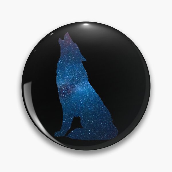 Item preview,  Dusty Denim Galaxy Lone Wolf Howl designed and sold by MMwolfdogden.