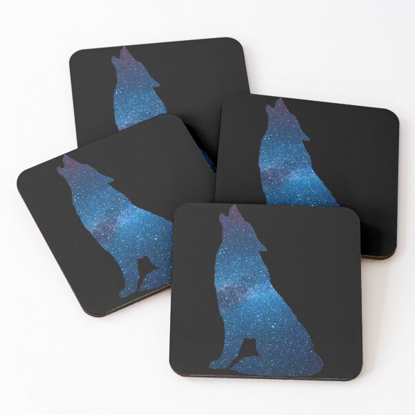 Item preview,  Dusty Denim Galaxy Lone Wolf Howl designed and sold by MMwolfdogden.
