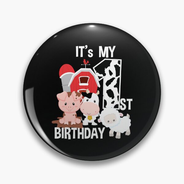 Item preview, Farm Animals 1 Year Old Its My 1st Birthday Party designed and sold by PameGraha.