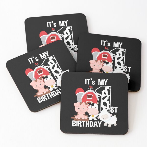 Item preview, Farm Animals 1 Year Old Its My 1st Birthday Party designed and sold by PameGraha.