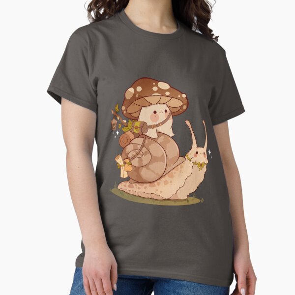 Item preview, Cute mushroom and snail friend  designed and sold by Rihnlin.