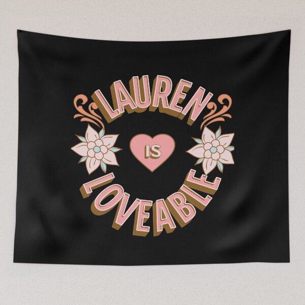 Item preview, Lauren is Loveable - First Names - Birthday Gifts - Alliteration Fans designed and sold by epicthoughts.