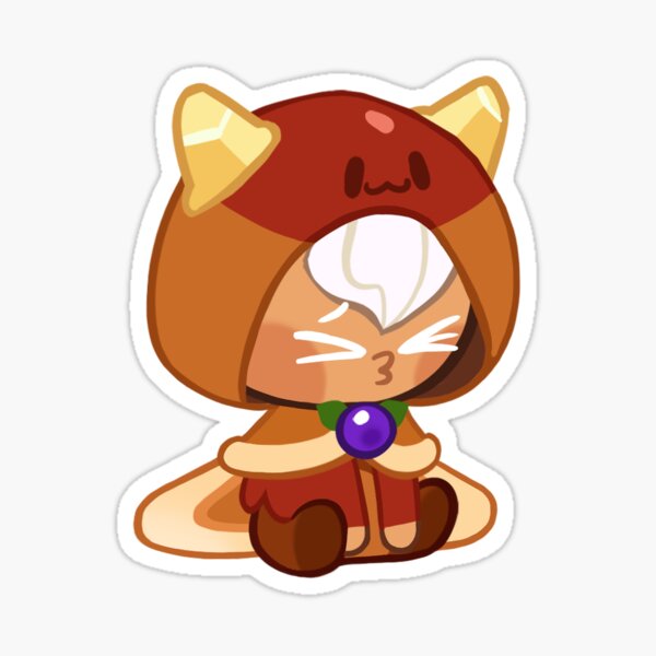 tired lil pancake cookie :( Sticker for Sale by spiltmilk0
