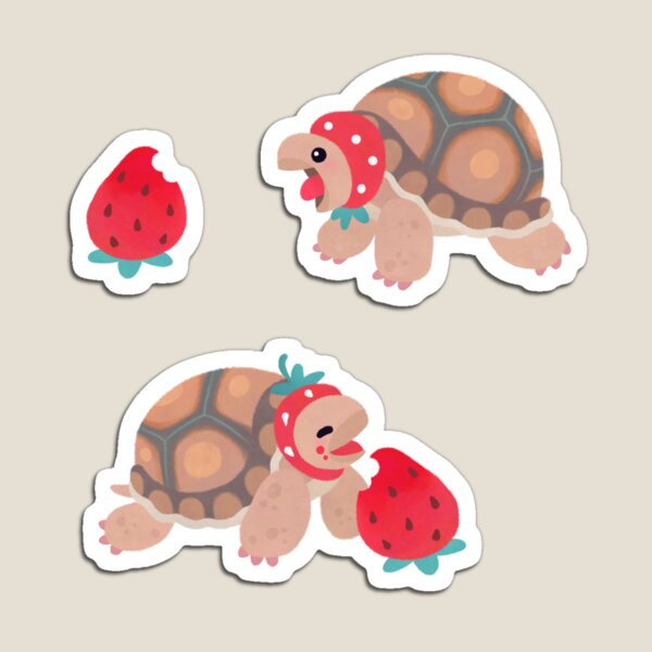 Vista previa del artículo con la obra «Las tortugas aman las fresas», diseñado y vendido por pikaole.