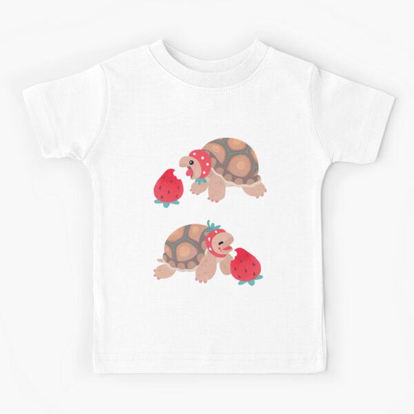 Tortoises love strawberries Kids T-Shirt