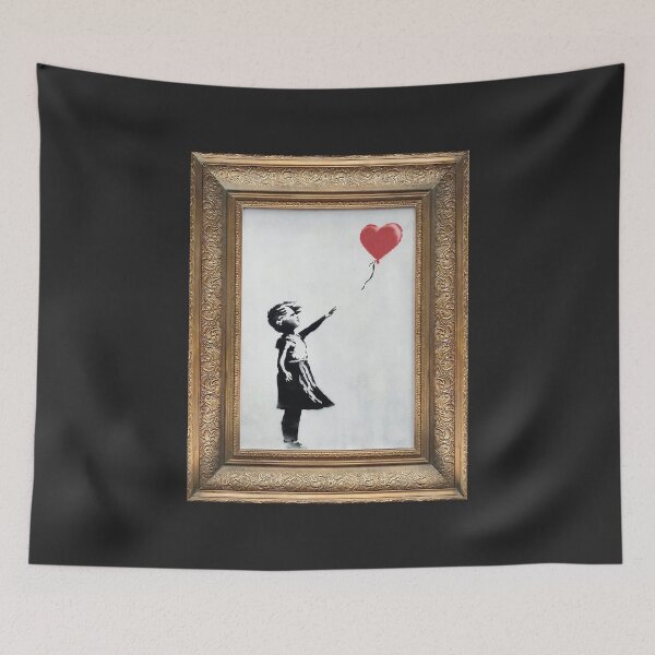 Item preview, Banksy Balloon Girl Frame designed and sold by Teecha.