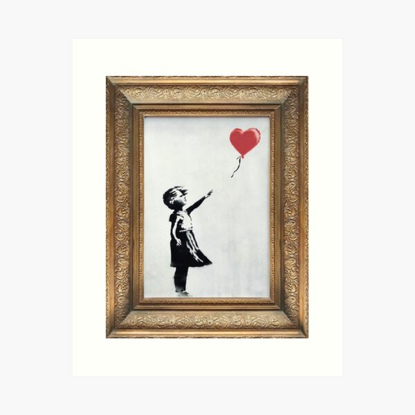 Item preview, Banksy Balloon Girl Frame designed and sold by Teecha.