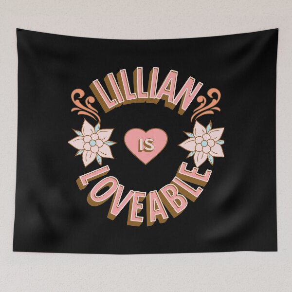 Item preview, Lillian is Loveable - First Names - Birthday Gifts - Alliteration Fans designed and sold by epicthoughts.