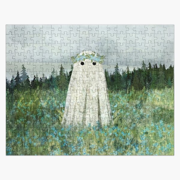 Forget me not meadow Jigsaw Puzzle