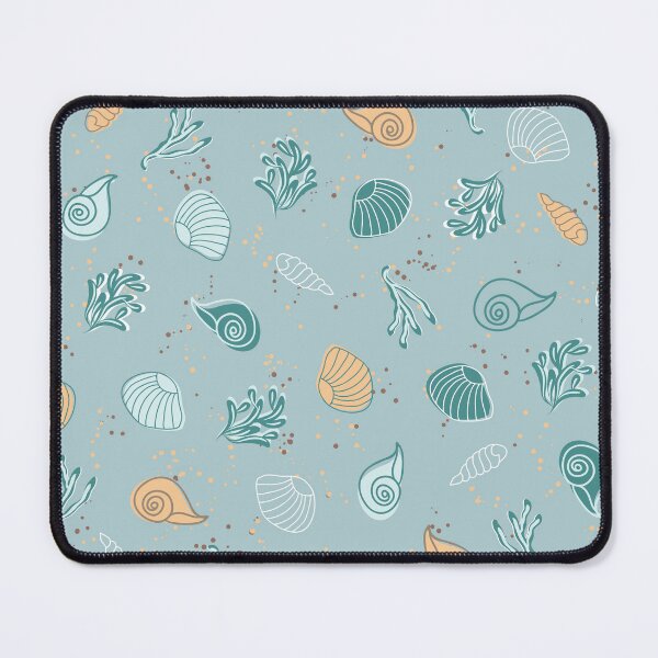 Item preview, Patrón de conchas marinas azul verde azulado designed and sold by Eng-Sun.