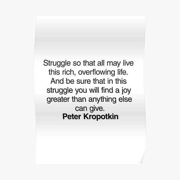 Posters Sur Le Theme Kropotkin Redbubble