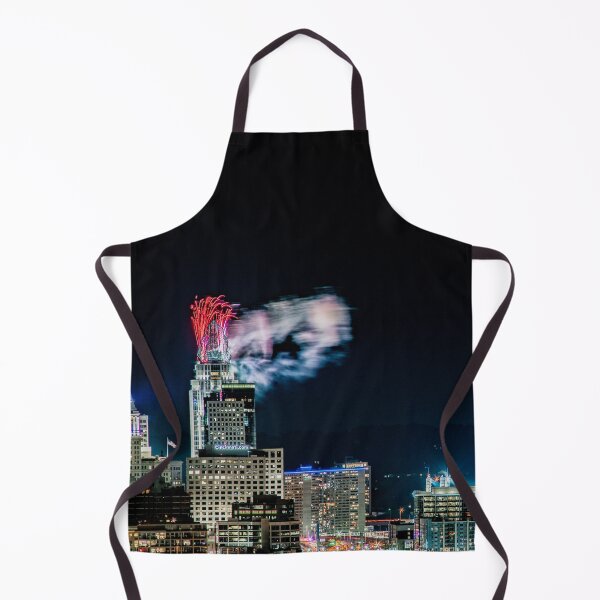 Item preview, 2021 WEBN Fireworks Cincinnati Ohio Skyline Photograph - Fireworks shooting off the Great American Tower designed and sold by DaveFilm.