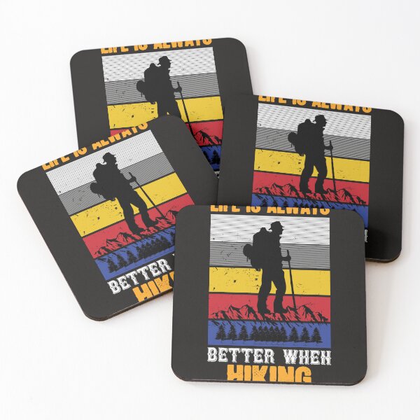 Item preview, Life Is Always Better When Hiking designed and sold by RED FIR.