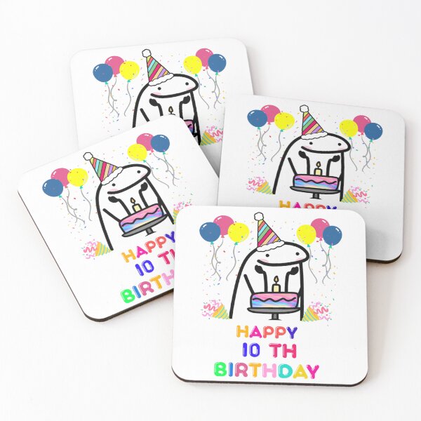 Item preview, flork happy   10 th  birthday   designed and sold by KrisLouDesign.