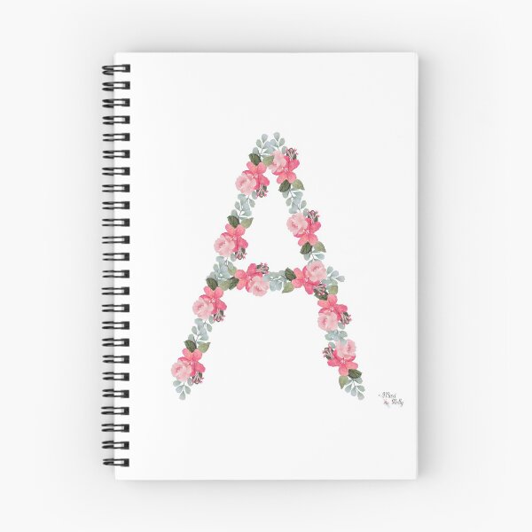 Item preview, Inicial Floral A designed and sold by MariHolly.