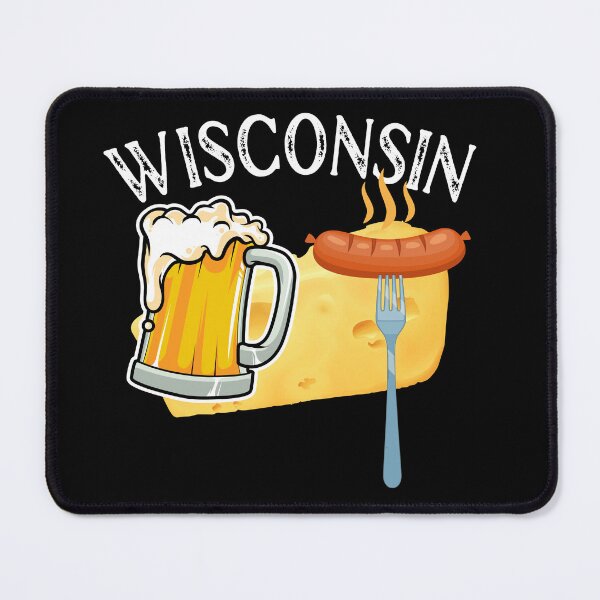 Item preview, Wisconsin State Cheese Beer Brats designed and sold by ZiesMerch.