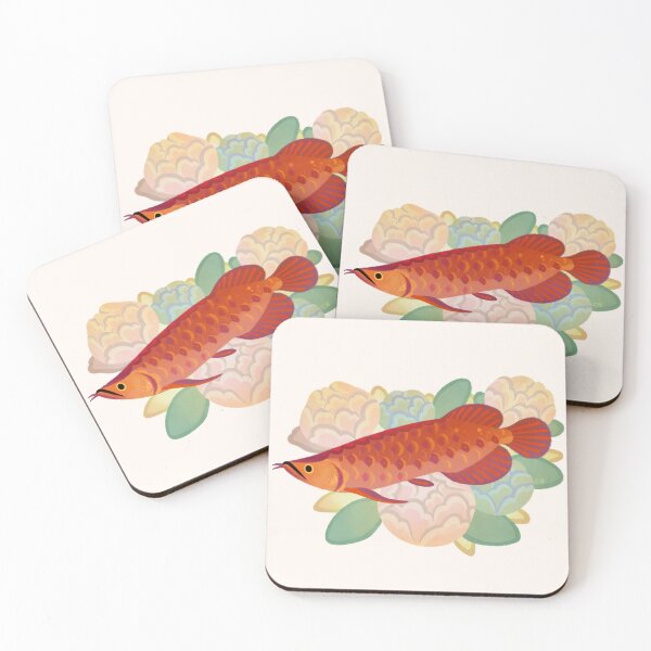 Aperçu de l'œuvre Arowana et pivoine 3 créée et vendue par pikaole.