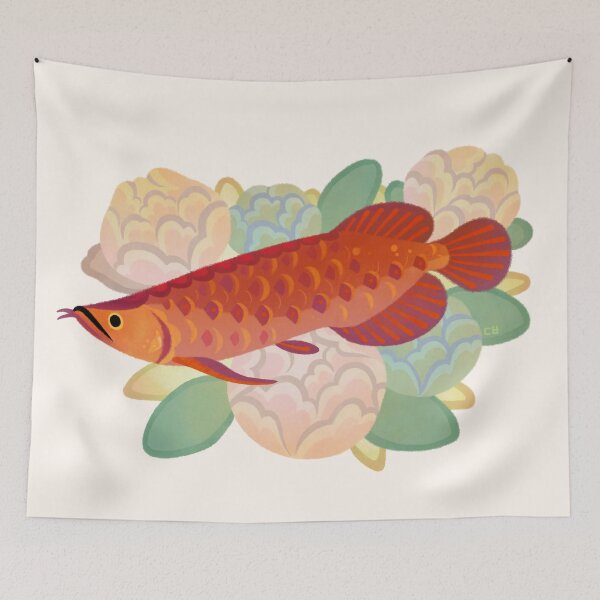 Item preview, Arowana and peony 3 designed and sold by pikaole.