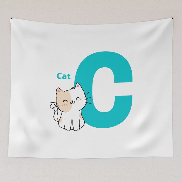 Item preview, C for Cat - Alphabet and Animals designed and sold by CherieTree.