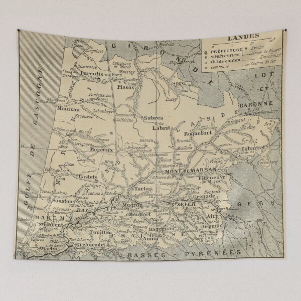 Item preview, Mapa francés GASCOGNE designed and sold by Harrison Dolan.