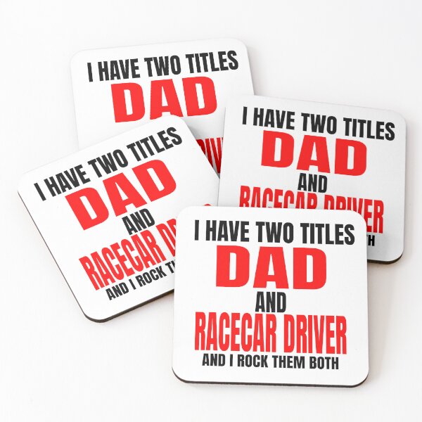 Item preview, I Have Two Titles Dad and Racecar Driver and I Rock Them Both Daddy Race Car Father Racer Motorsports Nascar Racetrack Drag Racing Grudge Racing Car Racer Fathers Day designed and sold by CarantinedChaos.