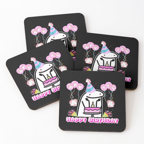 Item preview, flork girls happy birthday   designed and sold by KrisLouDesign.