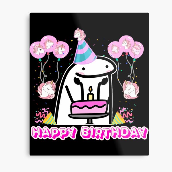 Lámina metálica «flork chicas feliz cumpleaños» de KrisLouDesign ...