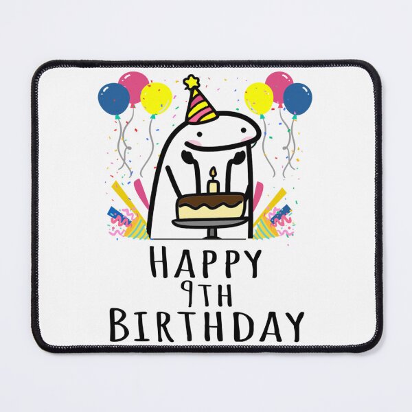 Item preview, flork happy   9 th  birthday    designed and sold by KrisLouDesign.