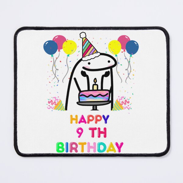 Item preview, flork happy   9 th  birthday   designed and sold by KrisLouDesign.