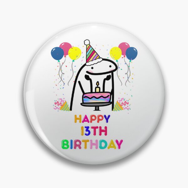 Item preview, flork happy   13 th  birthday   designed and sold by KrisLouDesign.