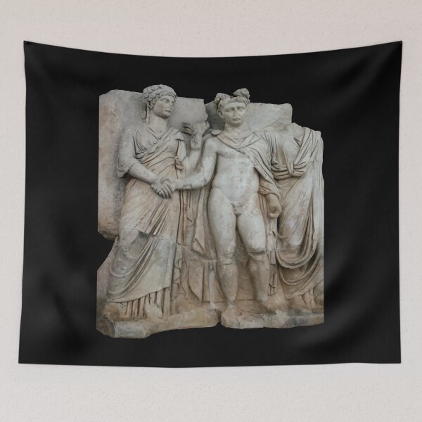 Item preview, Klaudios and Agrippina Sebastion Relief Classical Art Cut Out designed and sold by taiche.
