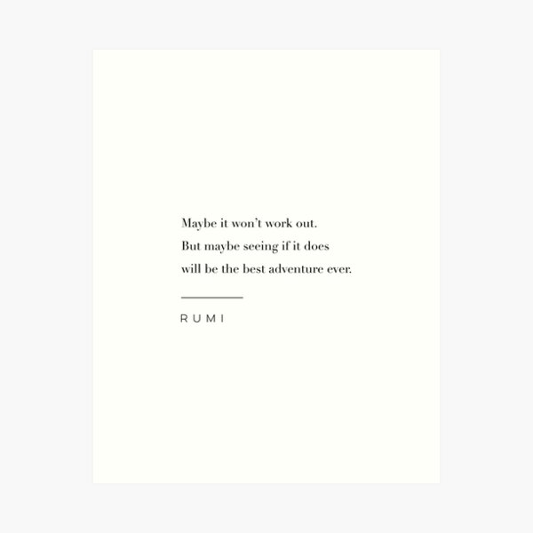 Item preview, The Best Adventure Ever Quote by Rumi designed and sold by wisemagpie.