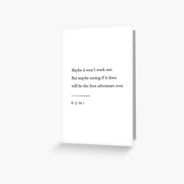 Item preview, The Best Adventure Ever Quote by Rumi designed and sold by wisemagpie.