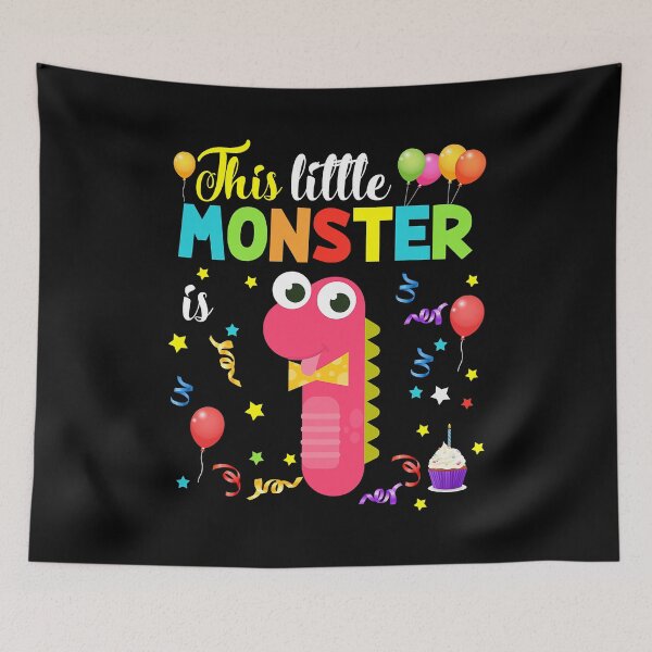 Item preview, Funny Little Monster 1st Birthday For 1 Year Old Gifts designed and sold by PameGraha.