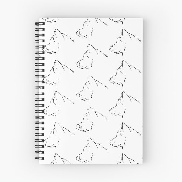 Item preview, Alaskan Malamute silhouette outline designed and sold by LivHana.