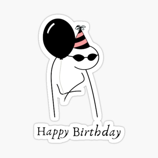 Flork cake Happy birthday meme | Sticker