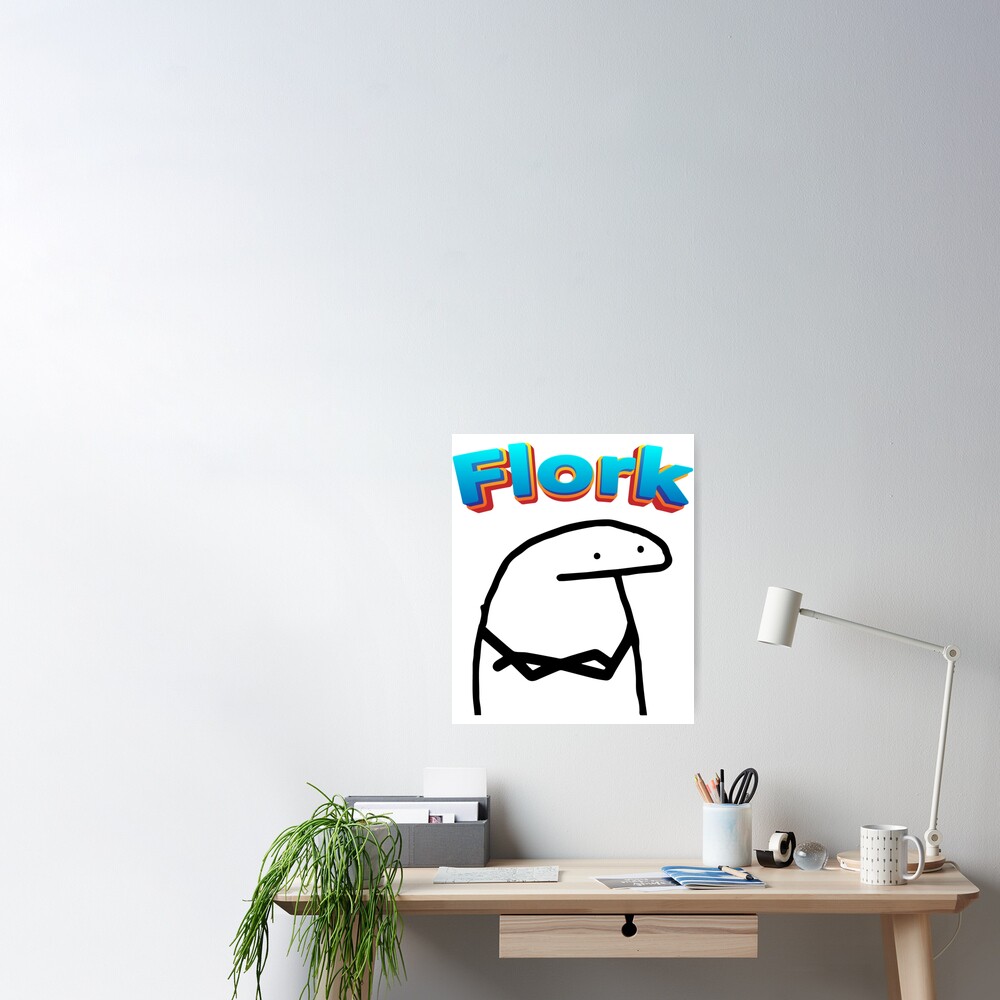 Fuuny Flork Cool Flork Poster For Sale By Krisloudesign Redbubble 