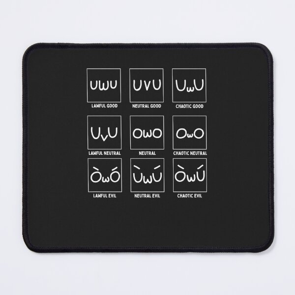 Item preview, Owo Chaotic Neutral Alignment Chart Furry Fandom Meme RPG Premium designed and sold by hahnjxpointsa.
